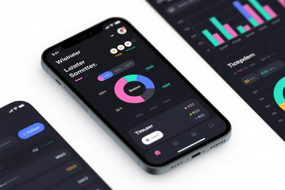 App 界面预览 - 数据面板与走势图